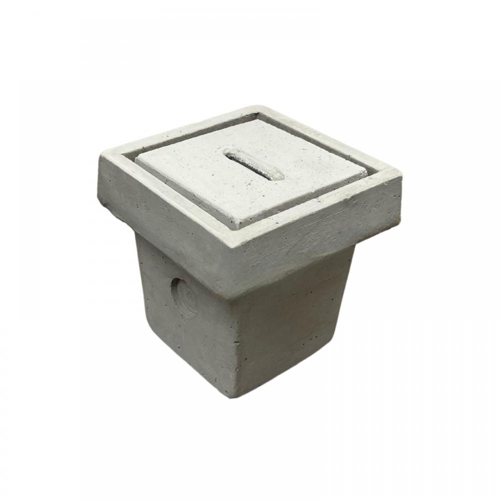 CAIXA DE ATERRAMENTO - 20 X 20 X 25 CM C/ TAMPA